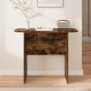 vidaXL Table console Ch&ecirc;ne fum&eacute; 93 x 40 x 75 cm Bois d'ing&eacute;nierie
