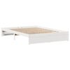 vidaXL Cadre de lit sans matelas blanc 140x190 cm bois de pin massif