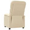 vidaXL Fauteuil inclinable Cr&egrave;me Tissu