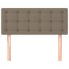 vidaXL T&ecirc;te de lit Taupe 100x5x78/88 cm Tissu
