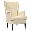 vidaXL Fauteuil Cr&egrave;me Tissu
