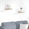vidaXL &Eacute;tag&egrave;res murales flottantes 2 pcs ch&ecirc;ne 23x23,5x3,8 cm MDF