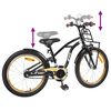 vidaXL V&eacute;lo pour Enfants 22 Pouces pour les enfants de 7 &agrave; 12 ans Noir