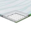 vidaXL Surmatelas Blanc et vert 70 x 200 cm Tissu Jacquard