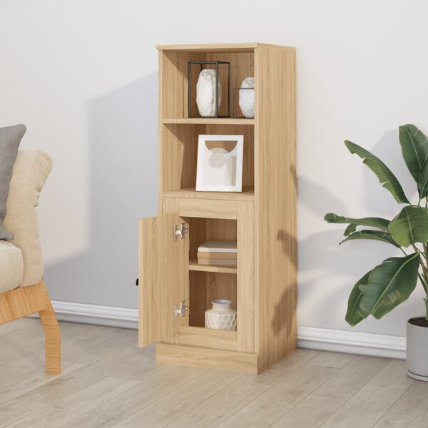 vidaXL Buffet haut ch&ecirc;ne sonoma 36x35,5x103,5 cm bois d'ing&eacute;nierie