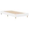 vidaXL Cadre de lit sans matelas blanc 75x190 cm bois d'ingénierie