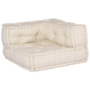 vidaXL Unit&eacute; de canap&eacute; modulaire Tissu Cr&egrave;me 210 x 140 x 56 cm