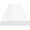 vidaXL &Eacute;tag&egrave;res murales flottantes 4 pcs blanc 120x23,5x3,8 cm MDF