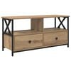 vidaXL Meuble TV 90 x 33 x 45 cm Ch&ecirc;ne artisanal