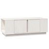 vidaXL Table basse Blanc 110x50x40 cm Bois massif de pin