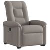 vidaXL Fauteuil inclinable taupe tissu