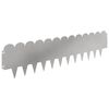vidaXL Bordure de Pelouse 30 pcs 103 x 25 cm Acier Argent&eacute;
