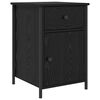 vidaXL Cabinet de chevet Ch&ecirc;ne noir 40 x 42 x 60 cm Bois d'ing&eacute;nierie