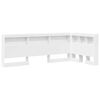 vidaXL Tête de lit de rangement Blanc 80 cm Bois d'ingénierie