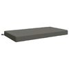 vidaXL Coussin d&rsquo;assise SOEST 100 % polyester Gris 120 x 80 x 10 cm
