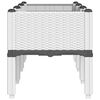 vidaXL Jardini&egrave;re avec pieds blanc 120x40x42 cm PP