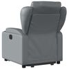 vidaXL Fauteuil inclinable électrique gris similicuir