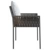 vidaXL Chaises de jardin et coussins lot de 2 marron 54x61x83 cm rotin