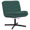 vidaXL Fauteuil relaxant pivotant Vert fonc&eacute; 63 x 75 x 76 cm Velours