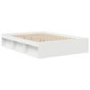 vidaXL Cadre de lit sans matelas blanc 135x190 cm