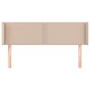 vidaXL Tête de lit avec oreilles Cappuccino 147x16x78/88 cm Similicuir