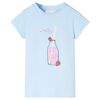 vidaXL T-shirt pour enfants bleu doux 140