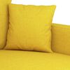 vidaXL Canap&eacute; &agrave; 2 places Jaune clair 140 cm Tissu