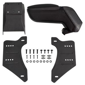 vidaXL Accoudoir universel de voiture noir 13x33x(33-53) cm ABS