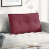 vidaXL Coussin de Dos Bordeaux 80 x 19 x 50 cm tissu