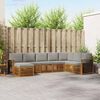 vidaXL Ensemble de canap&eacute; d'angle 8 pcs Gris Naturel et Clair