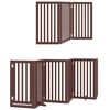 vidaXL Barri&egrave;re pour chien porte pliable 15 panneaux bois de peuplier