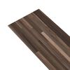 vidaXL Planches de sol 36 pcs Ray&eacute; marron 5,02 m&sup2; PVC