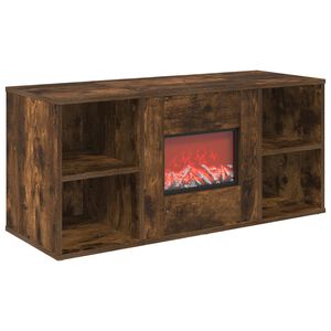 vidaXL Chemin&eacute;e &eacute;lectrique Ch&ecirc;ne fum&eacute; 100 x 37 x 45,5 cm