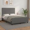 vidaXL Cadre de lit sans matelas gris 140x190 cm similicuir