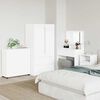 vidaXL Armoire de rangement Blanc brillant 80 x 48 x 57 cm