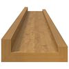 vidaXL &Eacute;tag&egrave;re Murale 2 pcs Beige 80 x 9 x 3 cm Bois d'ing&eacute;nierie