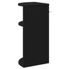 vidaXL Table d'appoint Noir 29,6 x 29,6 x 60 cm Bois d'ing&eacute;nierie