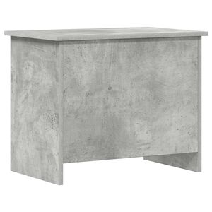 vidaXL Coffre de rangement avec stockage Gris b&eacute;ton 60 x 40 x 50 cm