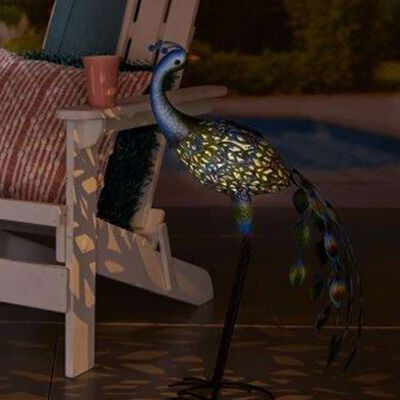 Luxform Lampe solaire LED de jardin Peacock