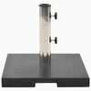 vidaXL Socle de parasol Granite 20 kg Carr&eacute; Noir
