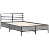 vidaXL Cadre de lit sans matelas sonoma gris 140x200 cm