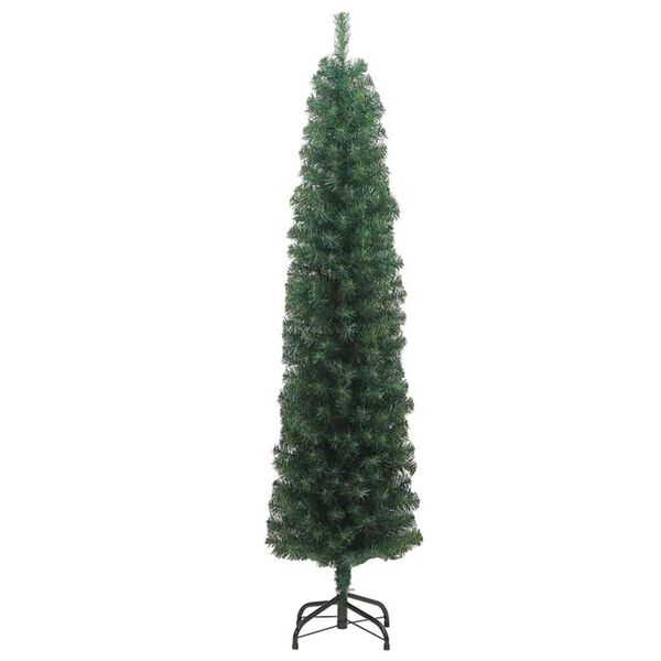 vidaXL Sapin de No&euml;l artificiel Vert 240 cm PVC et acier et plastique