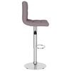 vidaXL Tabourets de bar lot de 2 taupe tissu