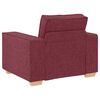 vidaXL Canap&eacute; Fauteuil Rouge Vin 100x78x84 cm Tissu