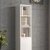 vidaXL Armoire murale Blanc brillant 34,5x32,5x90 cm Bois d'ing&eacute;nierie