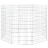 vidaXL Enclos pour animaux en libert&eacute; 8 panneaux 54 x 100 cm Fer galvanis&eacute;