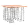 vidaXL Table de jardin Gabion Design 100x102x72 cm Bois massif Douglas