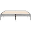 vidaXL Cadre de lit sans matelas sonoma gris 135x190 cm