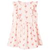 Robe pour enfants &agrave; volants rose p&acirc;le 104