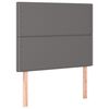 vidaXL Tête de lit à LED Gris 90x5x118/128 cm Similicuir